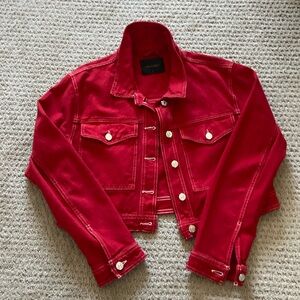 Red Jean Jacket